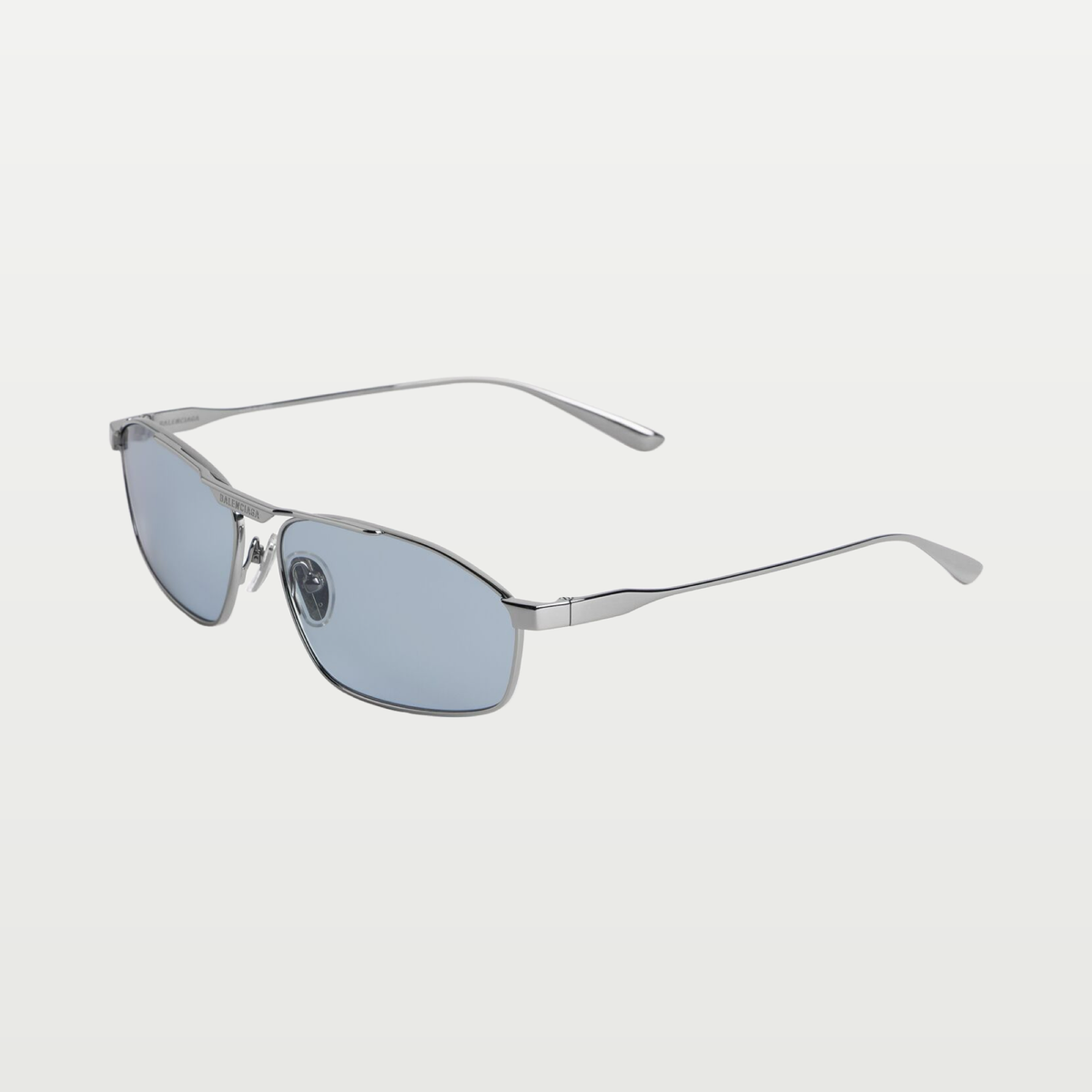 Balenciaga Men's Tag 3.0 D-frame Sunglasses in Silver