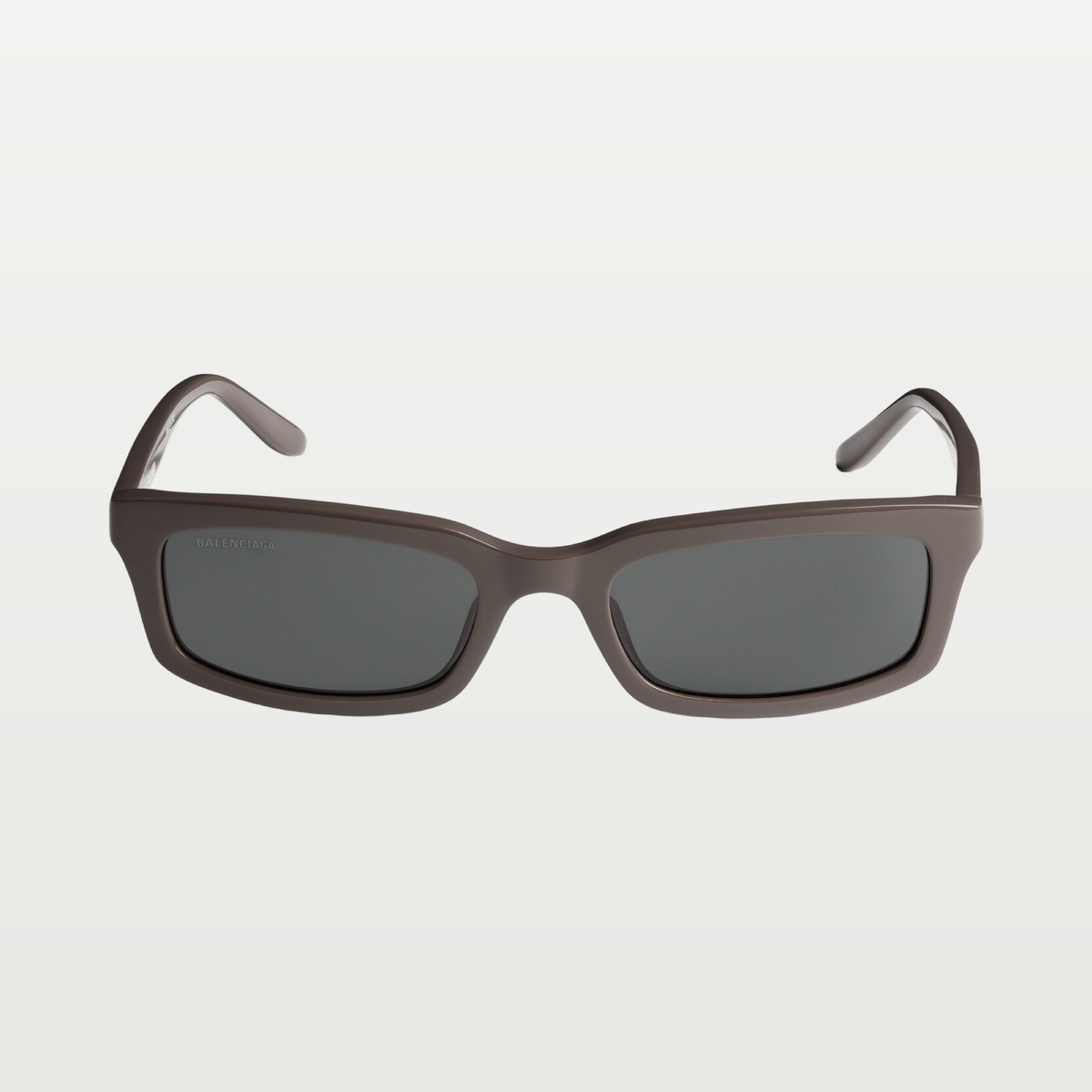 Balenciaga Daily Rectangle Sunglasses in Taupe