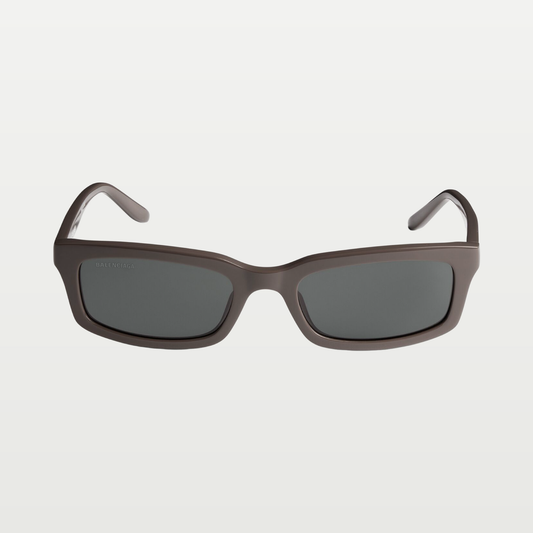 Balenciaga Daily Rectangle Sunglasses in Taupe