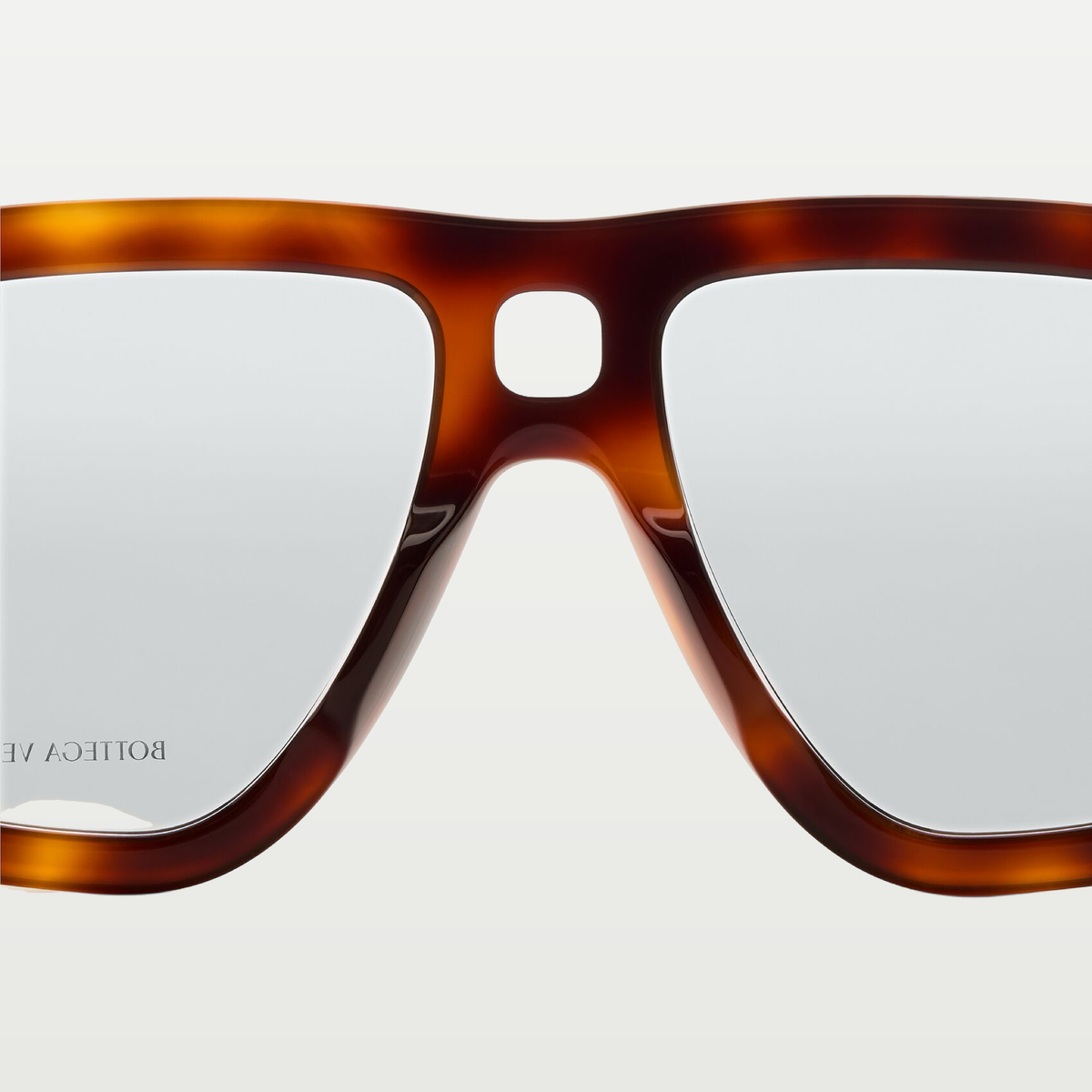 Bottega Veneta Sophia Ribbon Aviator Eyeglasses in Havana/transparent
