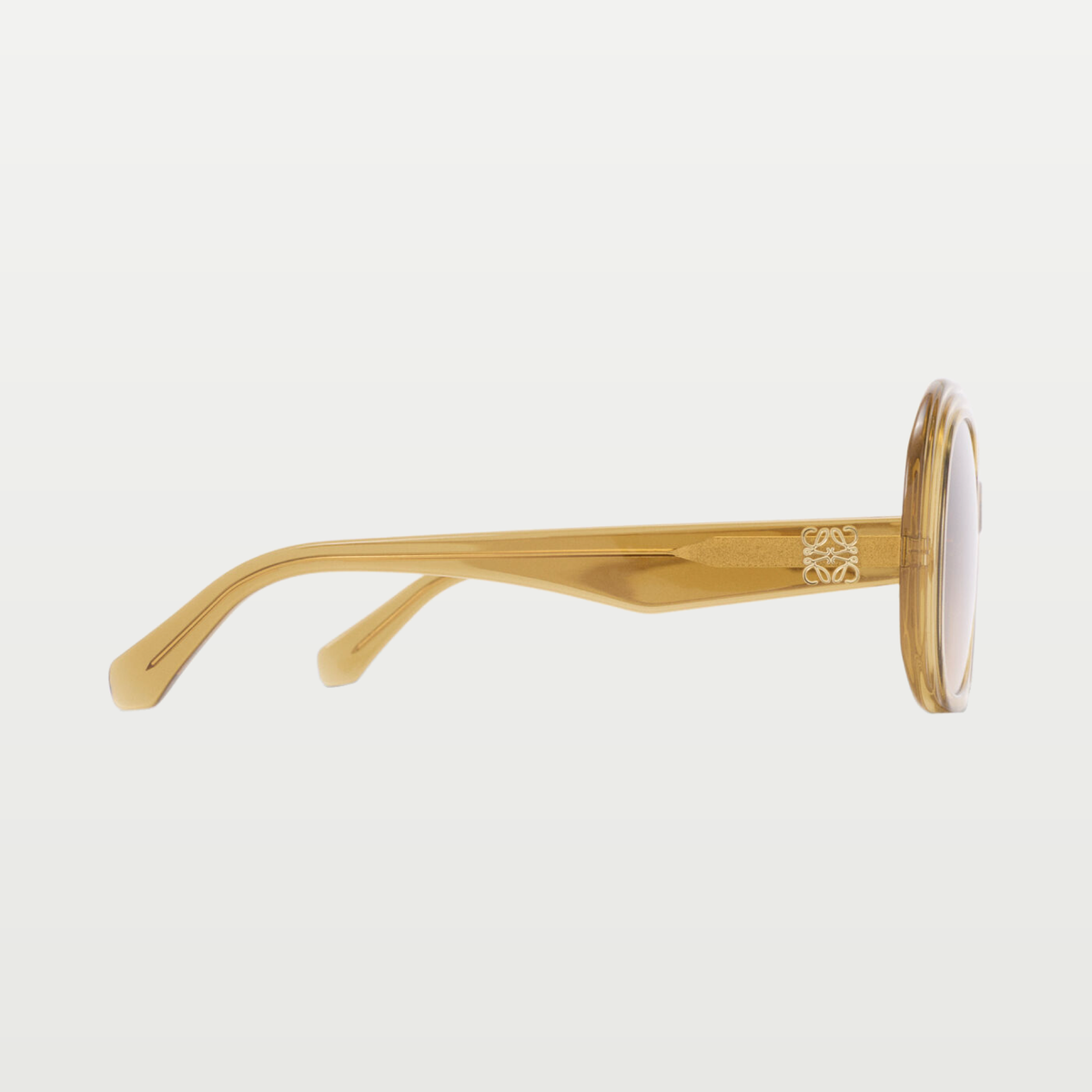 LOEWE Mini Anagram Steps Square sunglasses in Transparent Olive