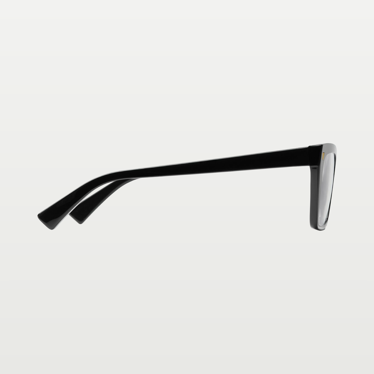Bottega Veneta Soft Recycled Acetate Square Eyeglasses in Black/transparent