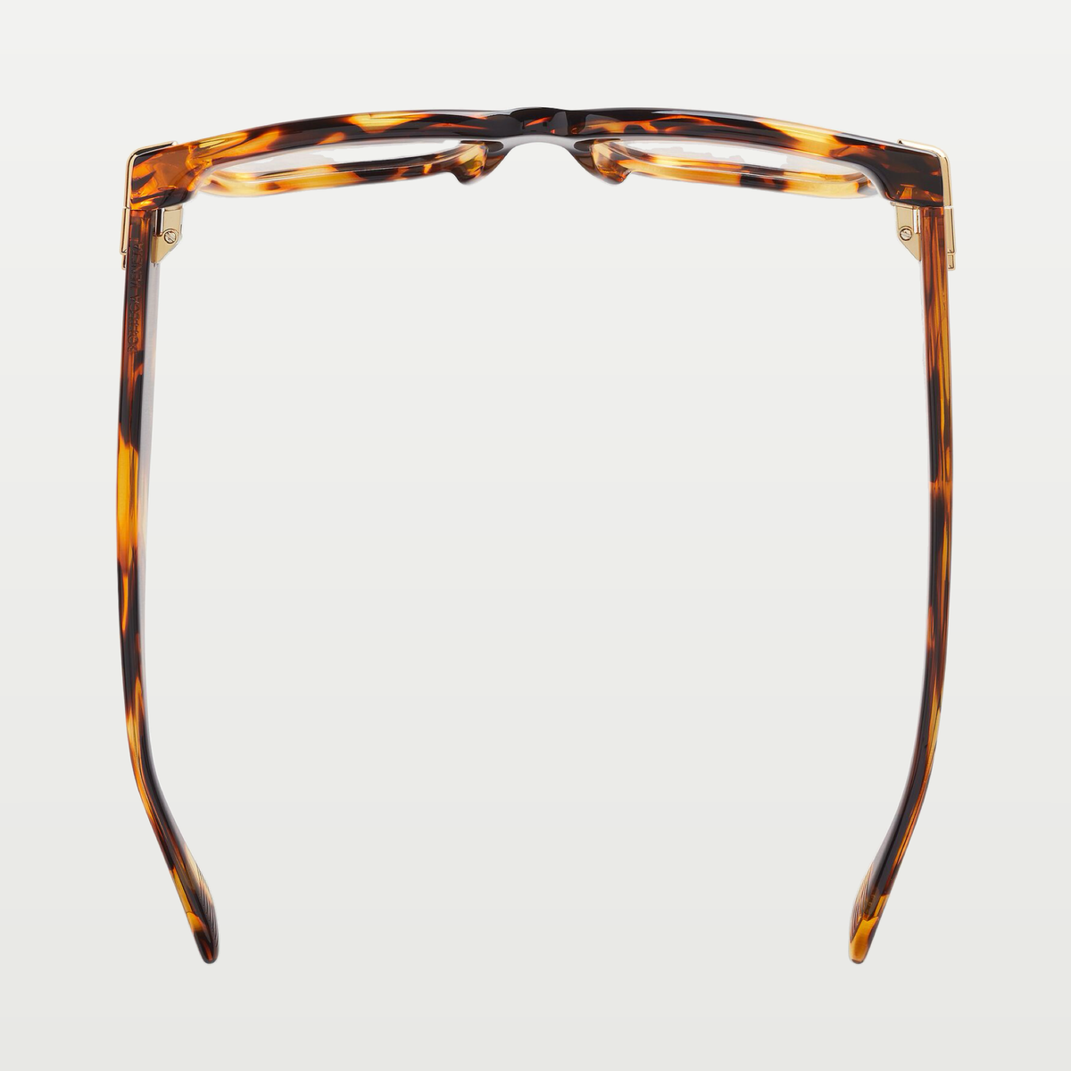 Bottega Veneta Mitre Square Eyeglasses in Havana/transparent