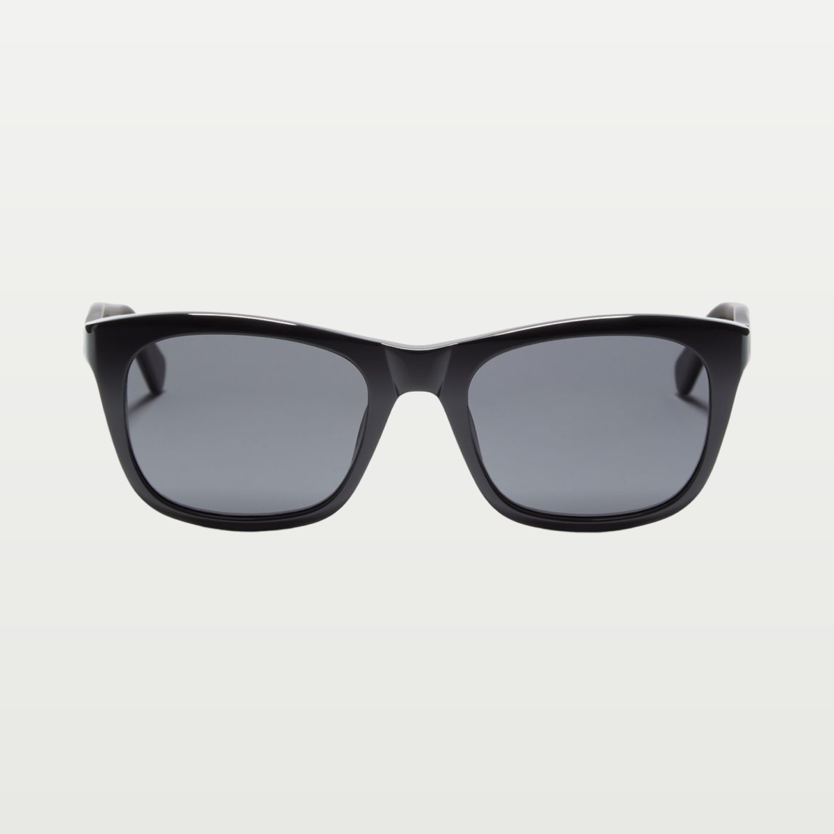 Valentino Rectangular Acetate Glasses — BLACK/GRAY