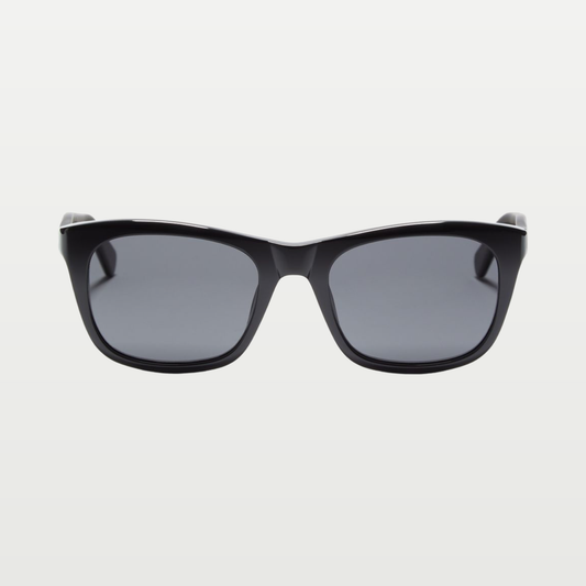 Valentino Rectangular Acetate Glasses — BLACK/GRAY