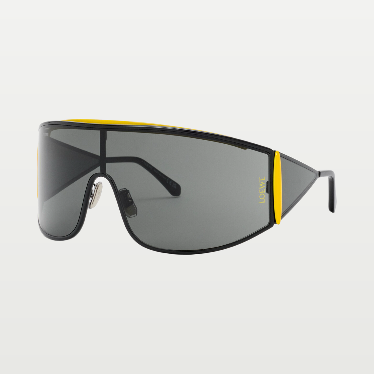 LOEWE Speed Shield sunglasses in Black/Yellow