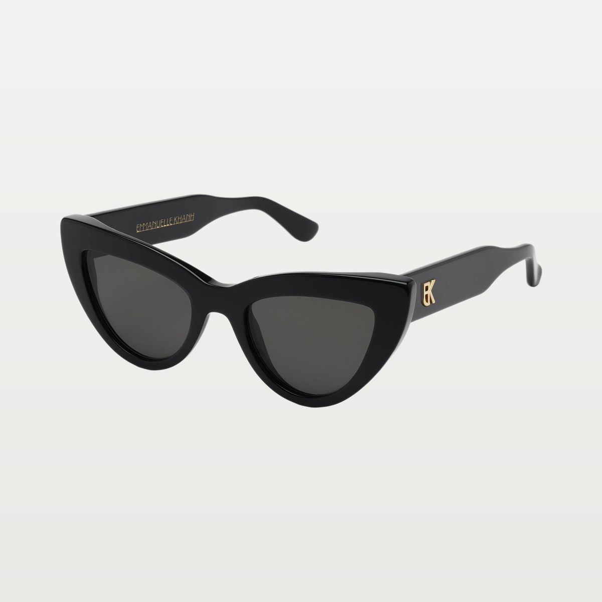 Emmanuelle Khanh Sunglasses CHERRY — BLACK GLOSSY