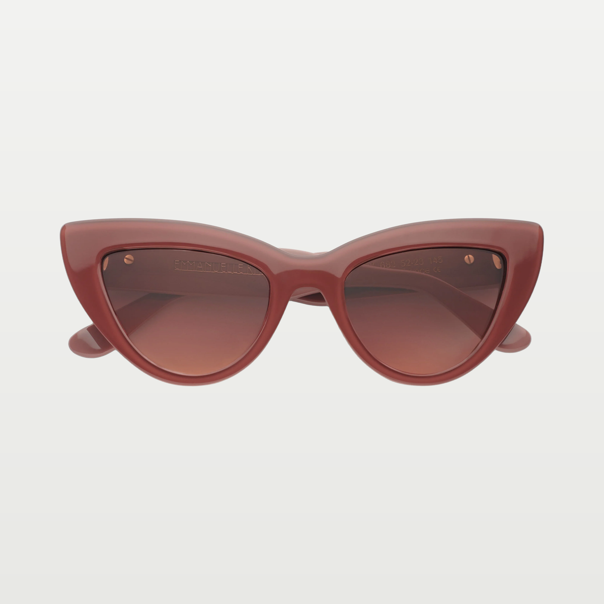 Emmanuelle Khanh Sunglasses CHERRY — GLOSSY SIENA