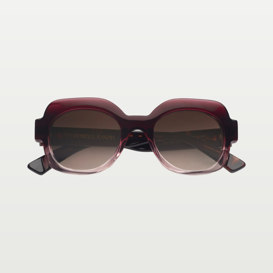 Emmanuelle Khanh Sunglasses SATIN — ROSEWOOD GRADE