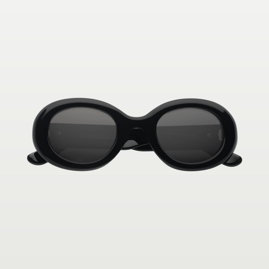 Emmanuelle Khanh Sunglasses QUEEN — BLACK GLOSSY