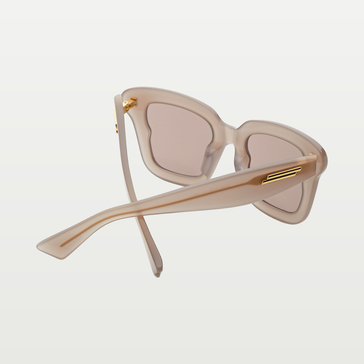 Bottega Veneta Sophia Ribbon Butterfly Sunglasses in Brown/red