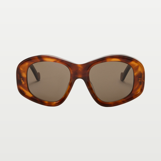 LOEWE Beveled Pentagon sunglasses in Havana