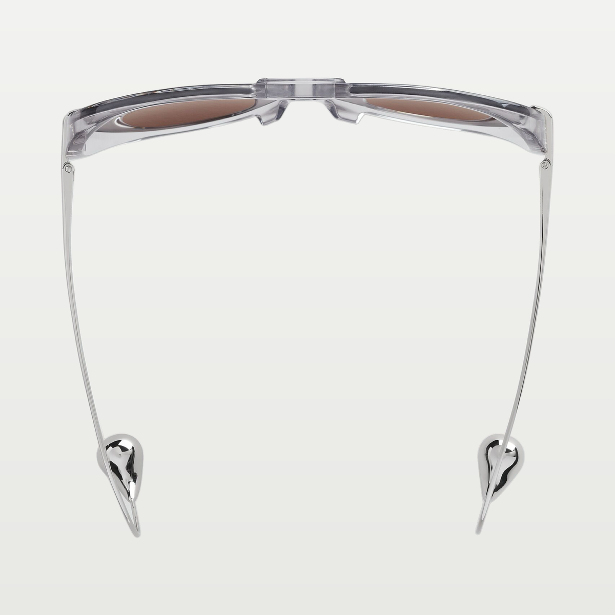Bottega Veneta Drop Aviator Sunglasses in Grey/brown