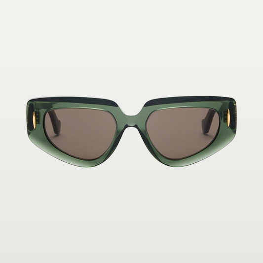 LOEWE Small Butterfly Screen sunglasses in Transparent Dark Green