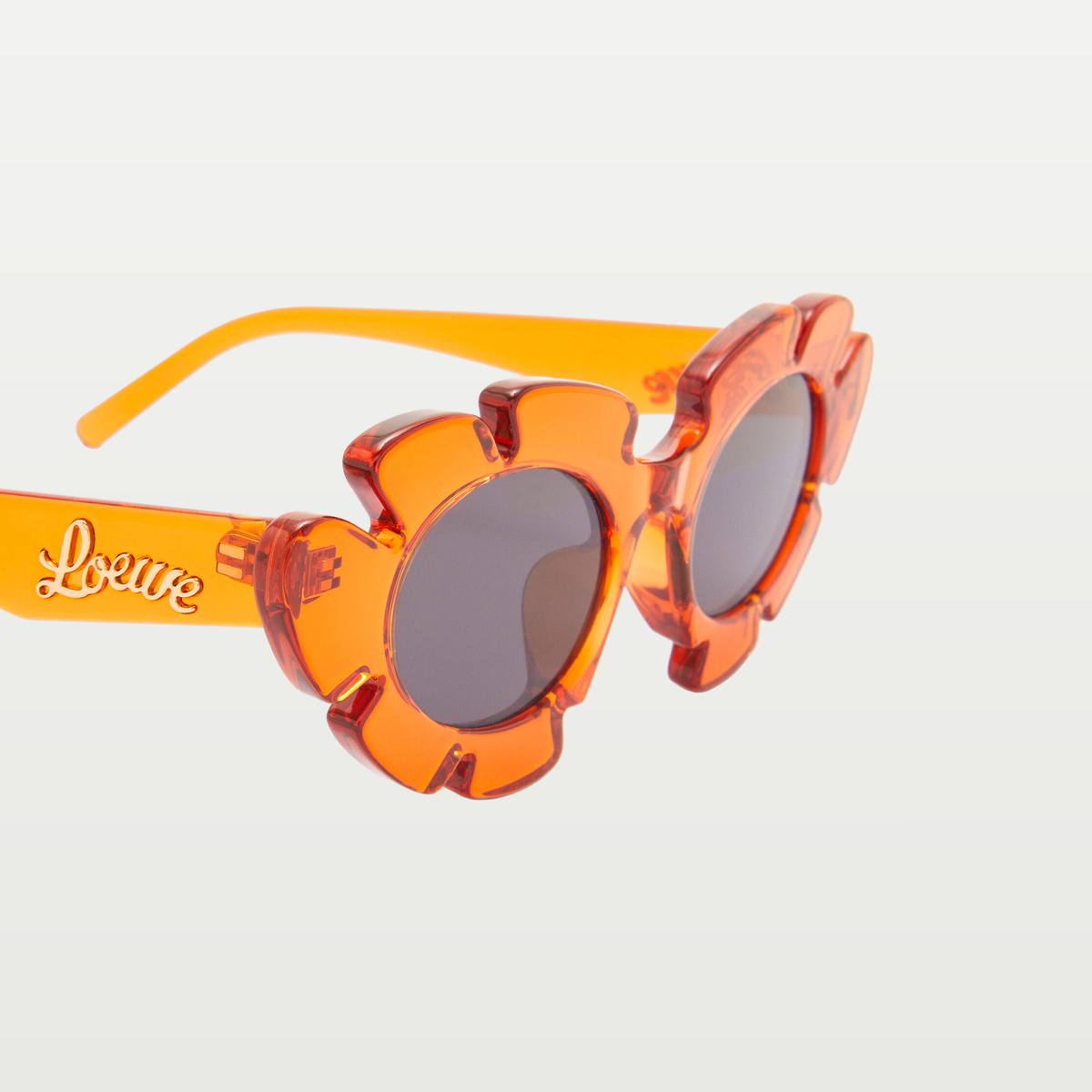 LOEWE Flower sunglasses in Transparent Orange