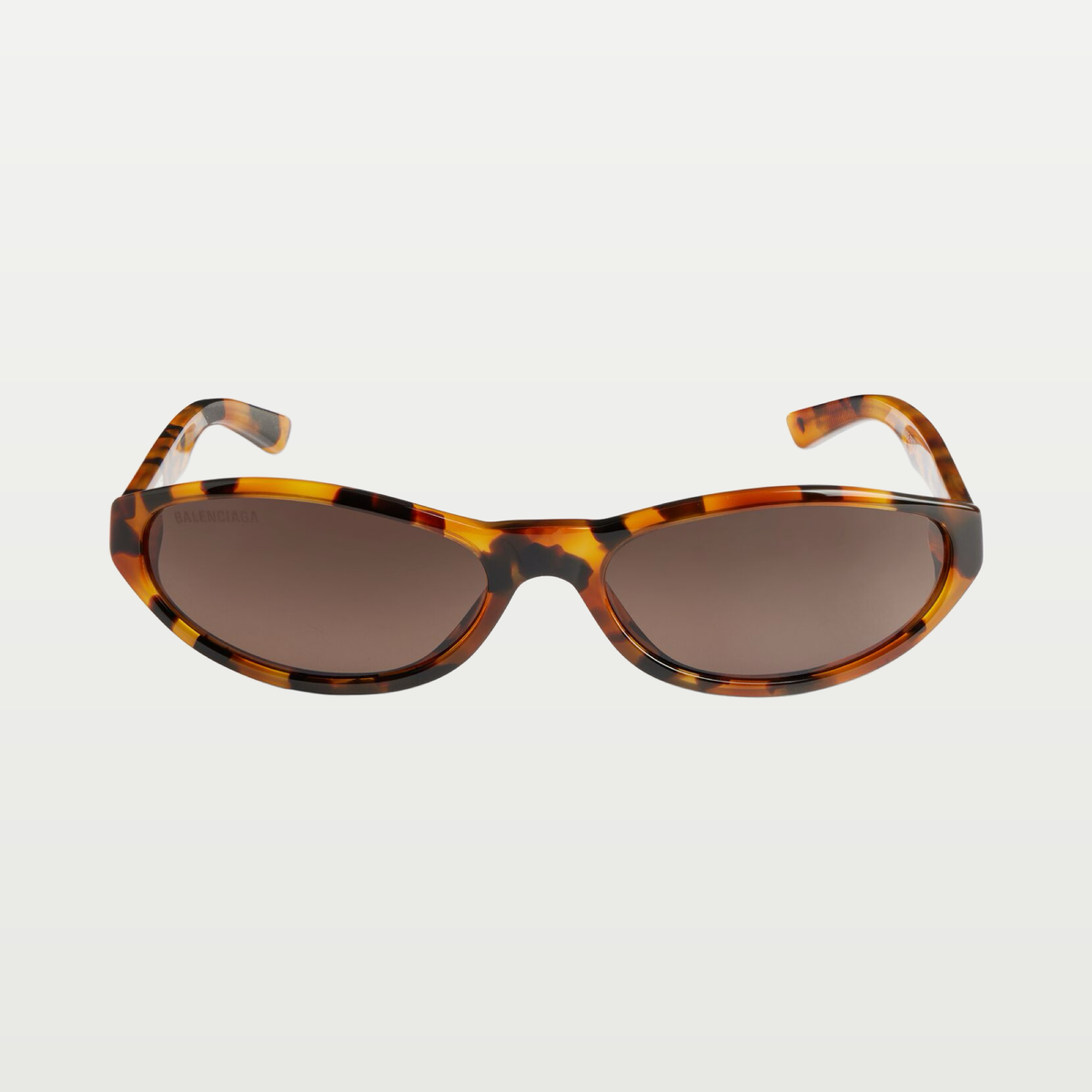 Balenciaga Neo Round Sunglasses in Spotted Havana