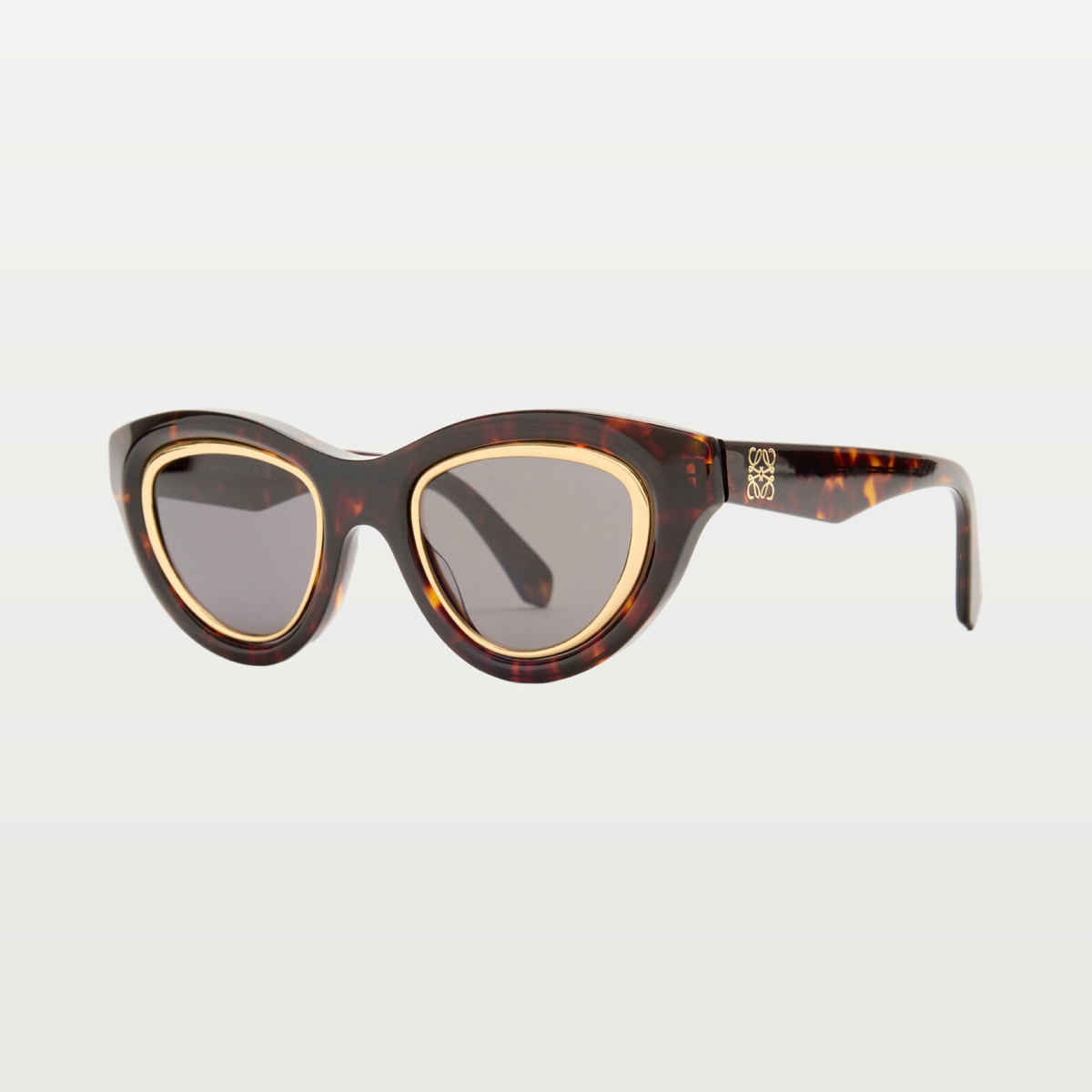 LOEWE Mini Anagram Cateye sunglasses in Havana