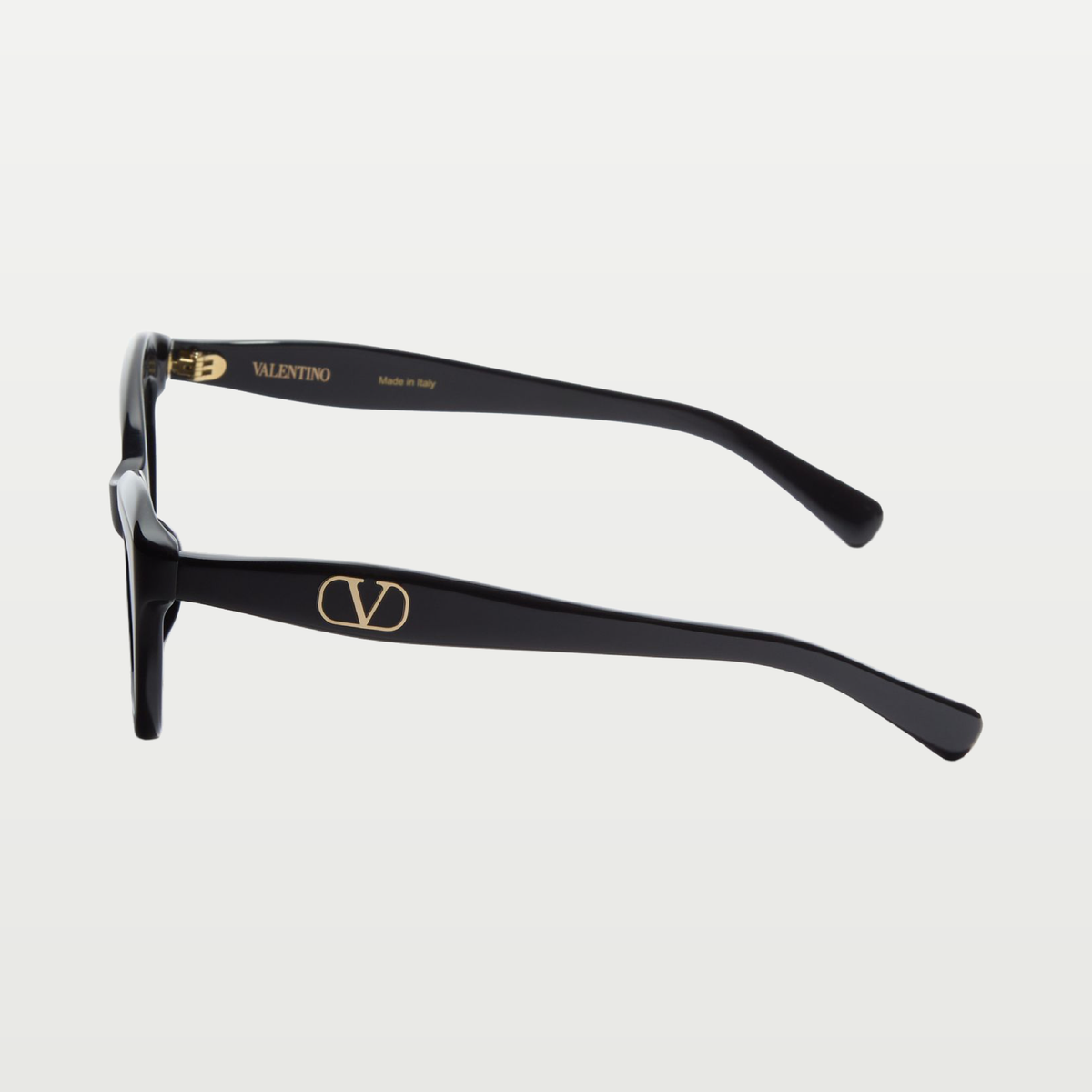 Valentino Cat-Eye Acetate Eyewear — BLACK/GRAY