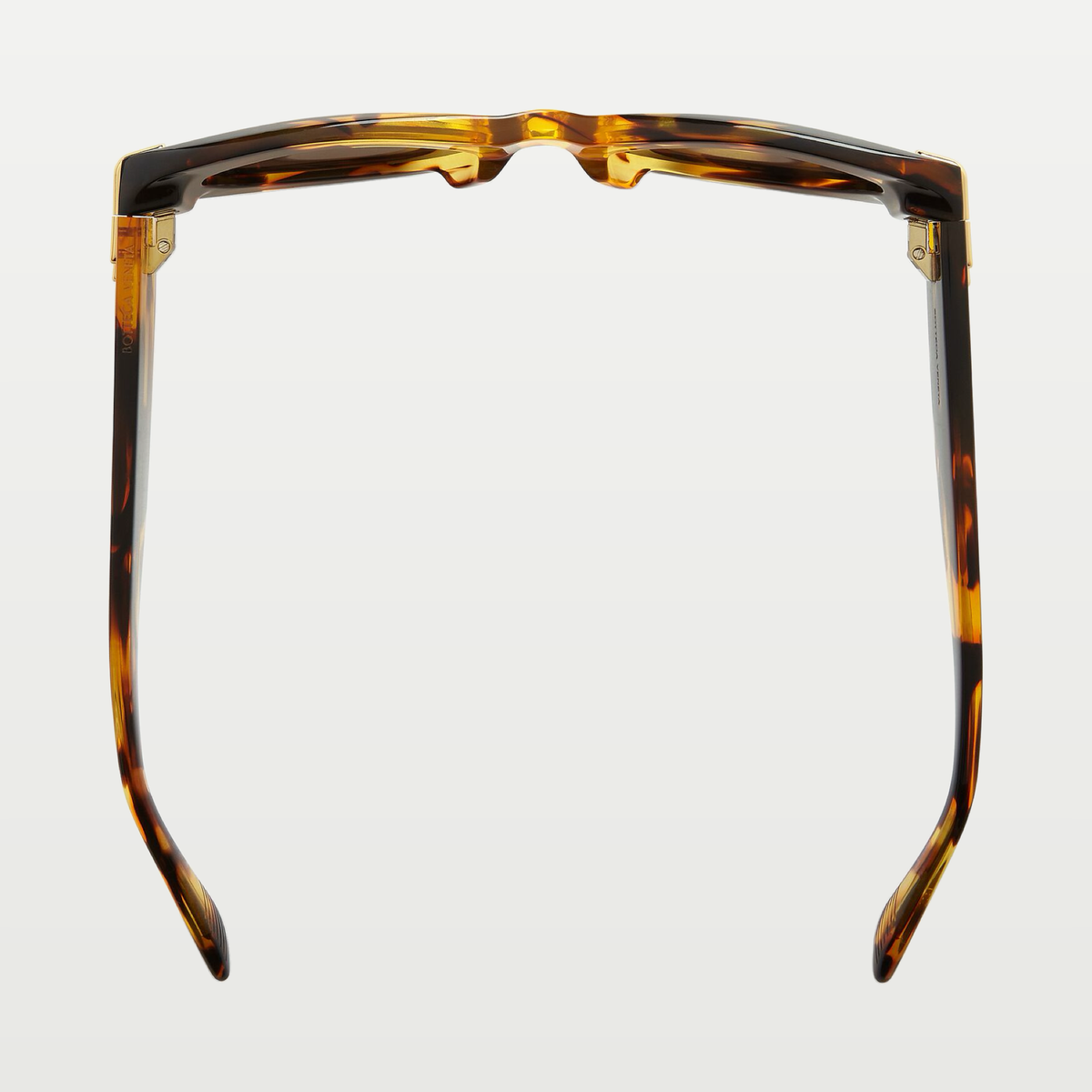 Bottega Veneta Mitre Oval Sunglasses in Havana/brown