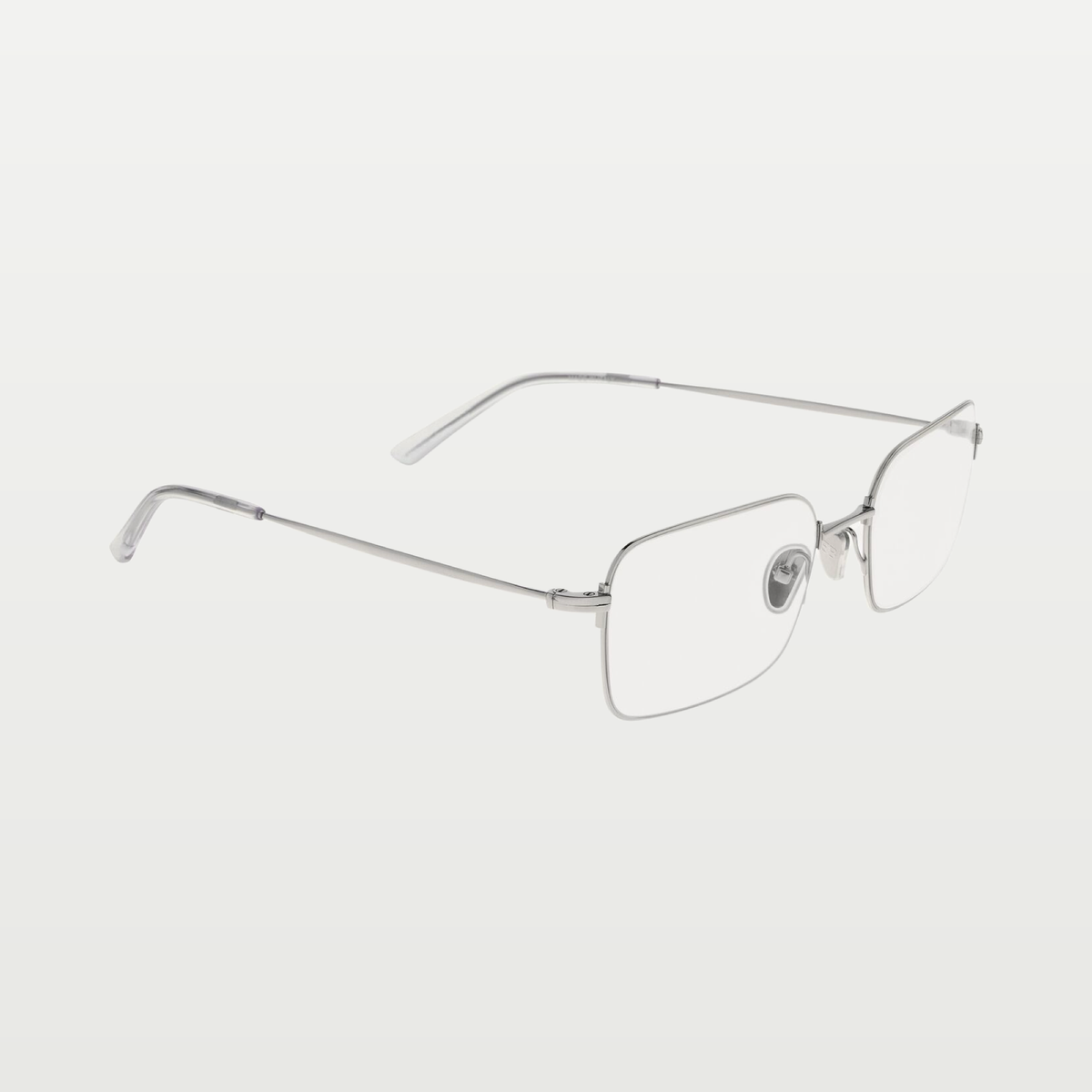 Balenciaga Invisible Rectangle Sunglasses in Silver