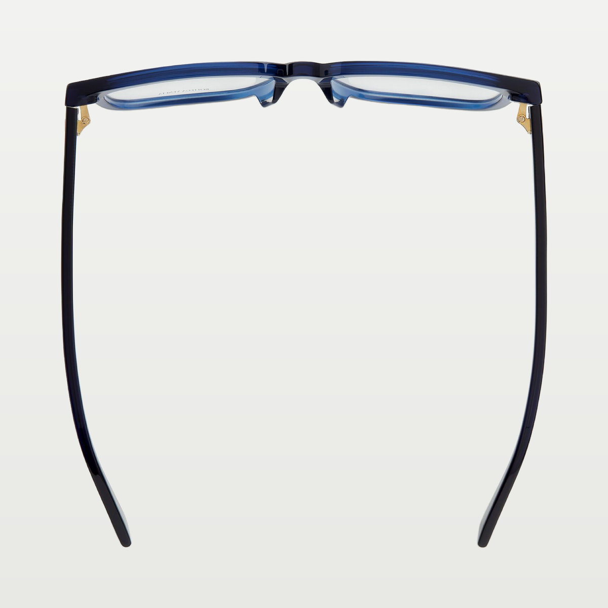 Bottega Veneta Men's Soft Recycled Acetate Square Eyeglasses in Blue / Transparent