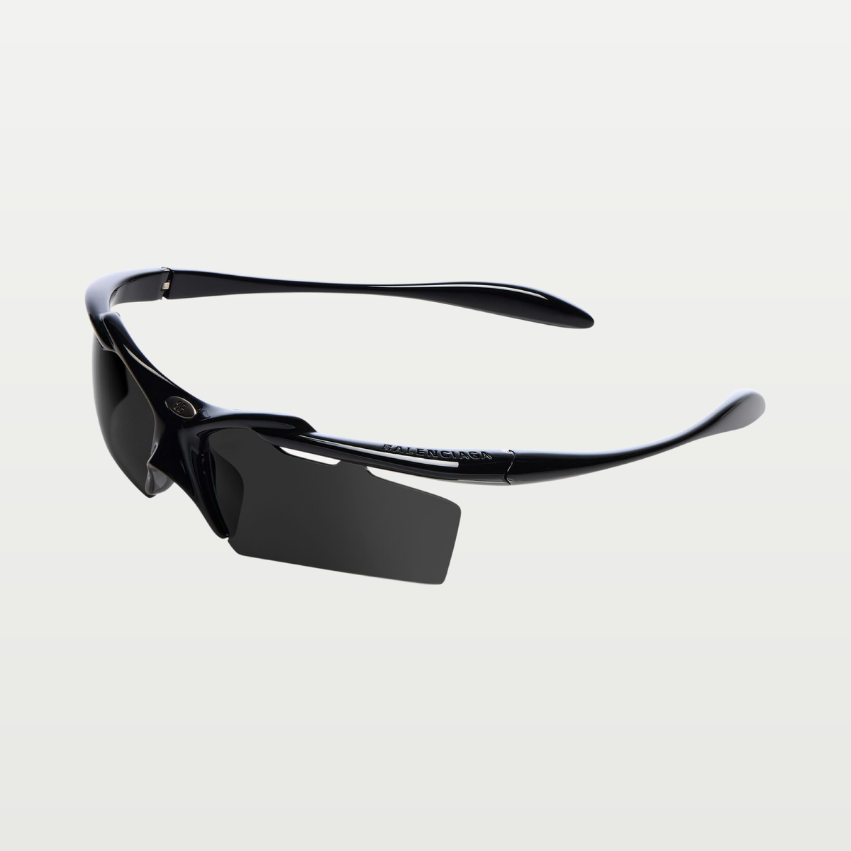 Balenciaga Turbo Rectangle Sunglasses in Black