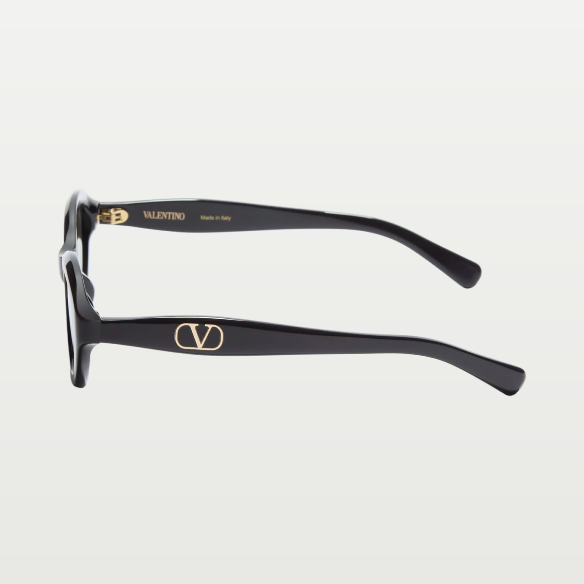 Valentino Cat-Eye Acetate Eyewear — BLACK/GRAY