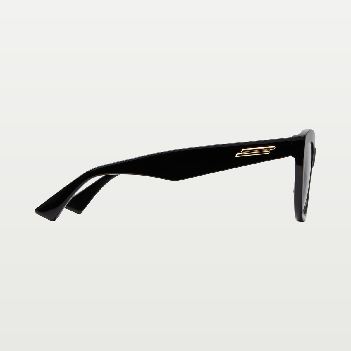 Bottega Veneta Women's Classic Recycled Acetate Cat Eye Eyeglasses in Black/transparent