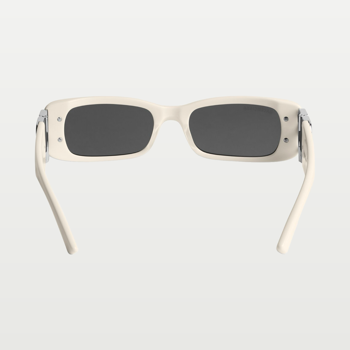 Balenciaga Women's Dynasty Rectangle Sunglasses in Ivory Cream