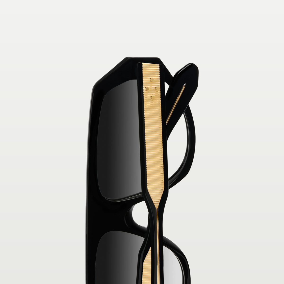 Emmanuelle Khanh Sunglasses OZONE — ORGANIC CRYSTAL BLACK - GOLD