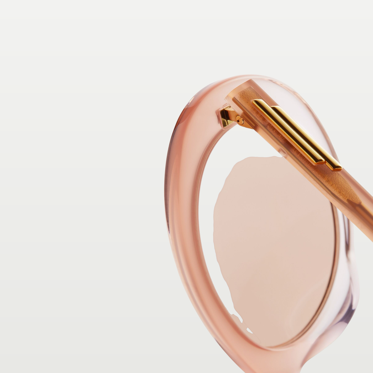 Bottega Veneta Classic Oval Sunglasses in Pink