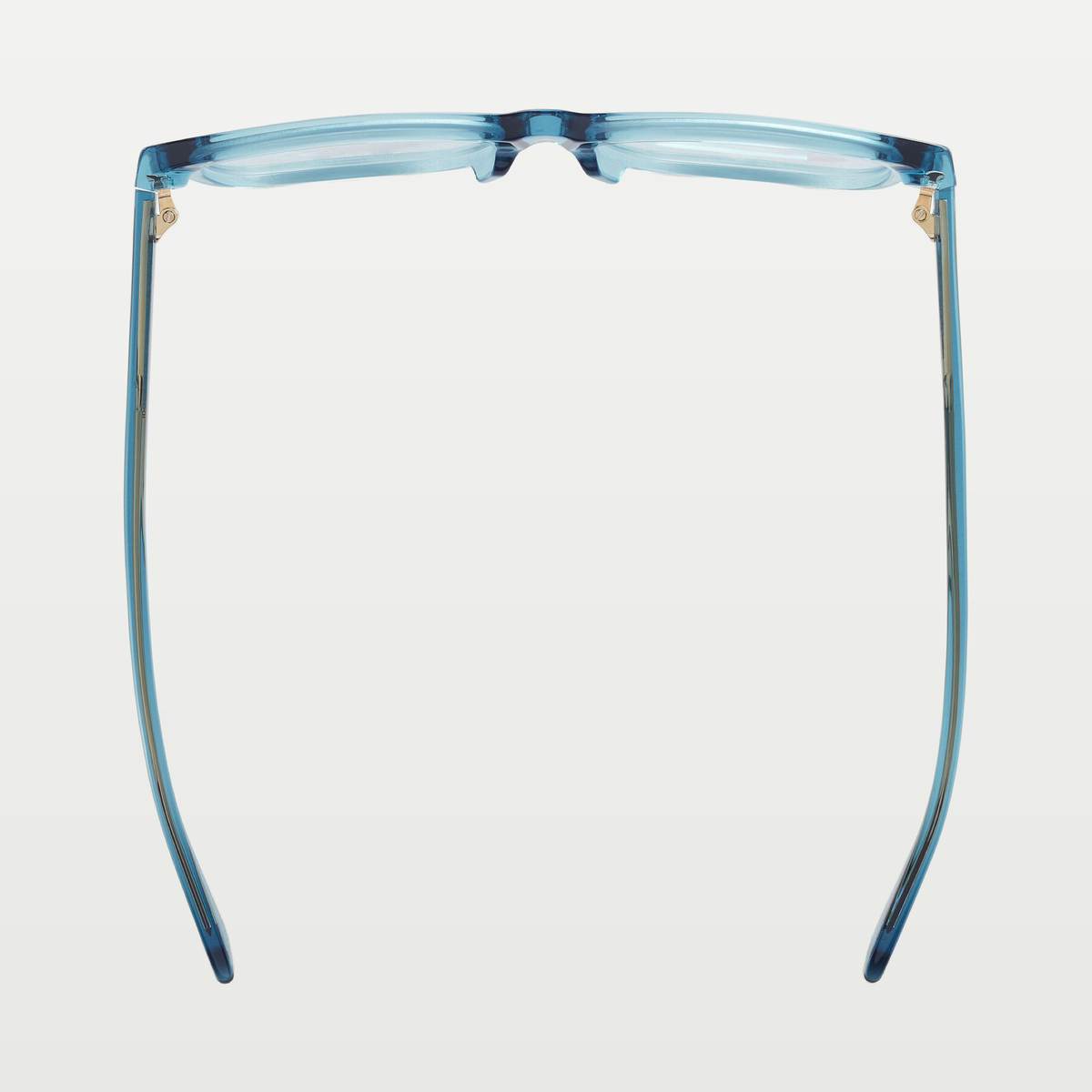 Bottega Veneta Classic Square Eyeglasses in Light blue/transparent
