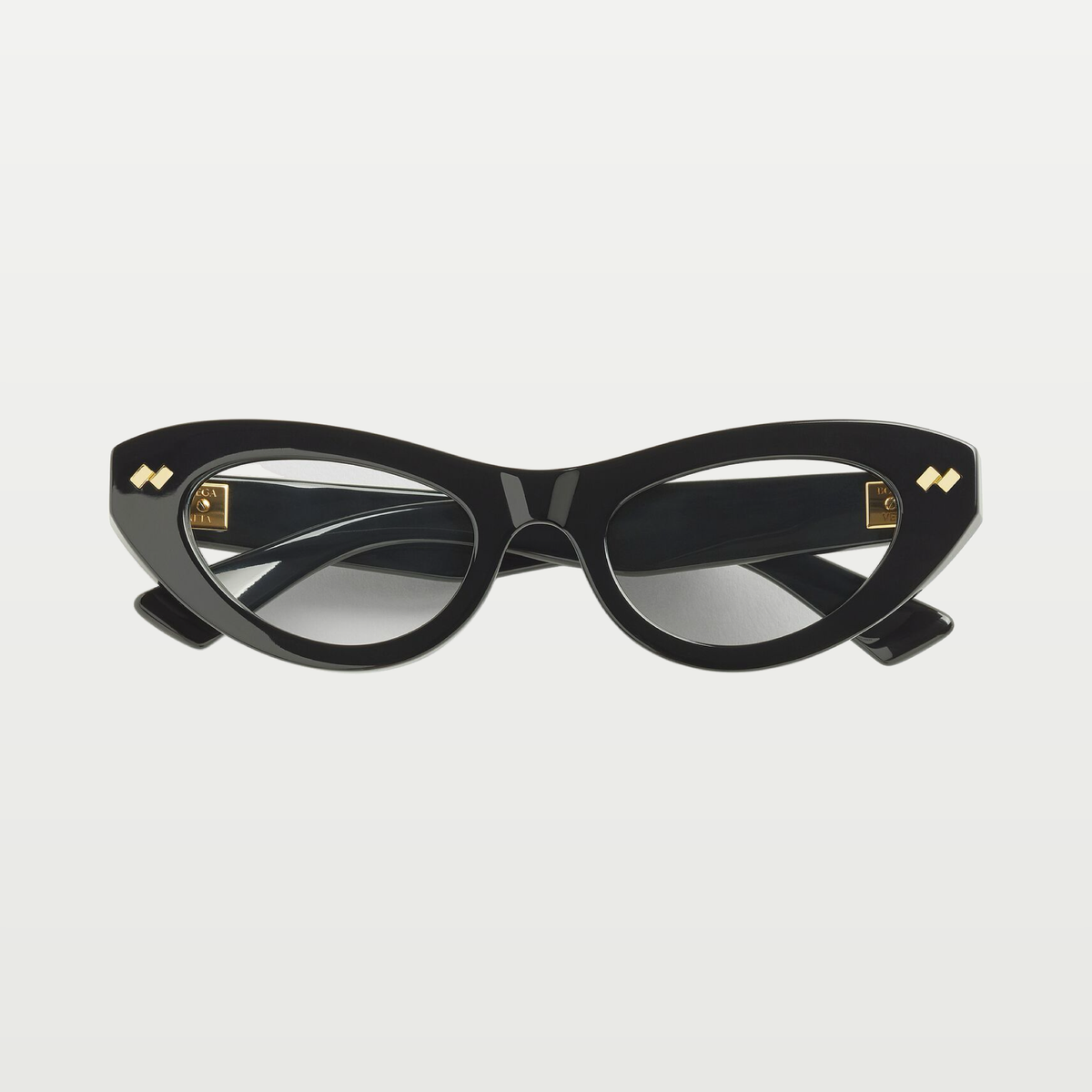 Bottega Veneta Women's Dizzy Cat Eye Eyeglasses in Black/transparent