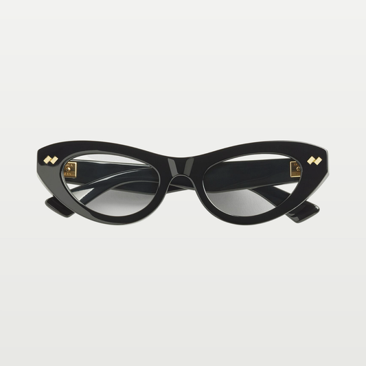 Bottega Veneta Women's Dizzy Cat Eye Eyeglasses in Black/transparent