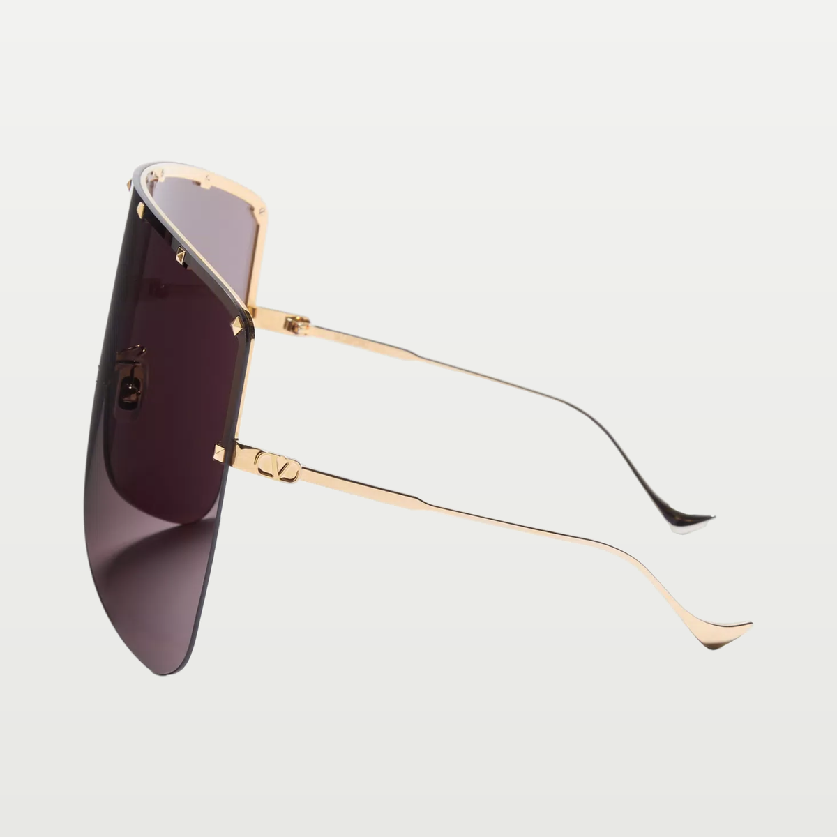 Valentino Metal Mask Eyewear — GOLD/GREY