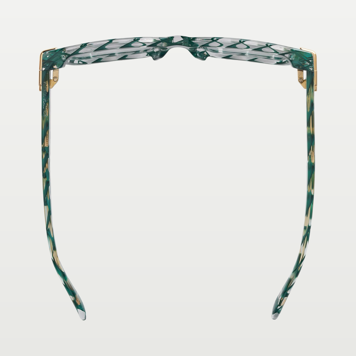 Bottega Veneta Mitre Square Eyeglasses in Green/transparent