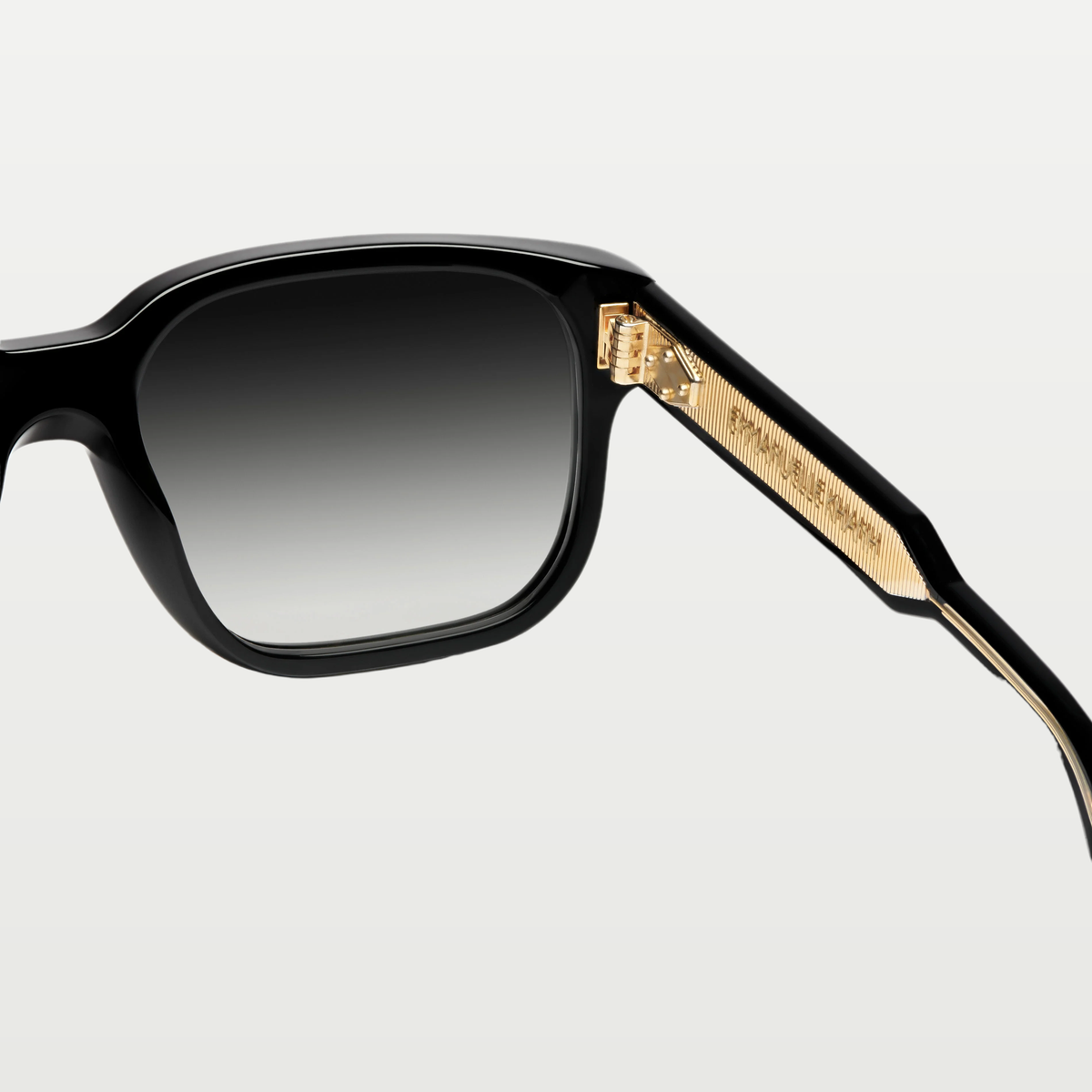 Emmanuelle Khanh Sunglasses RUSH — ORGANIC CRYSTAL BLACK - GOLD