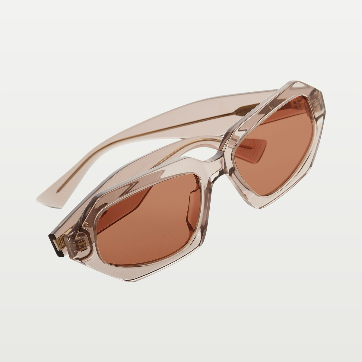 Bottega Veneta Classic Oval Sunglasses in Brown