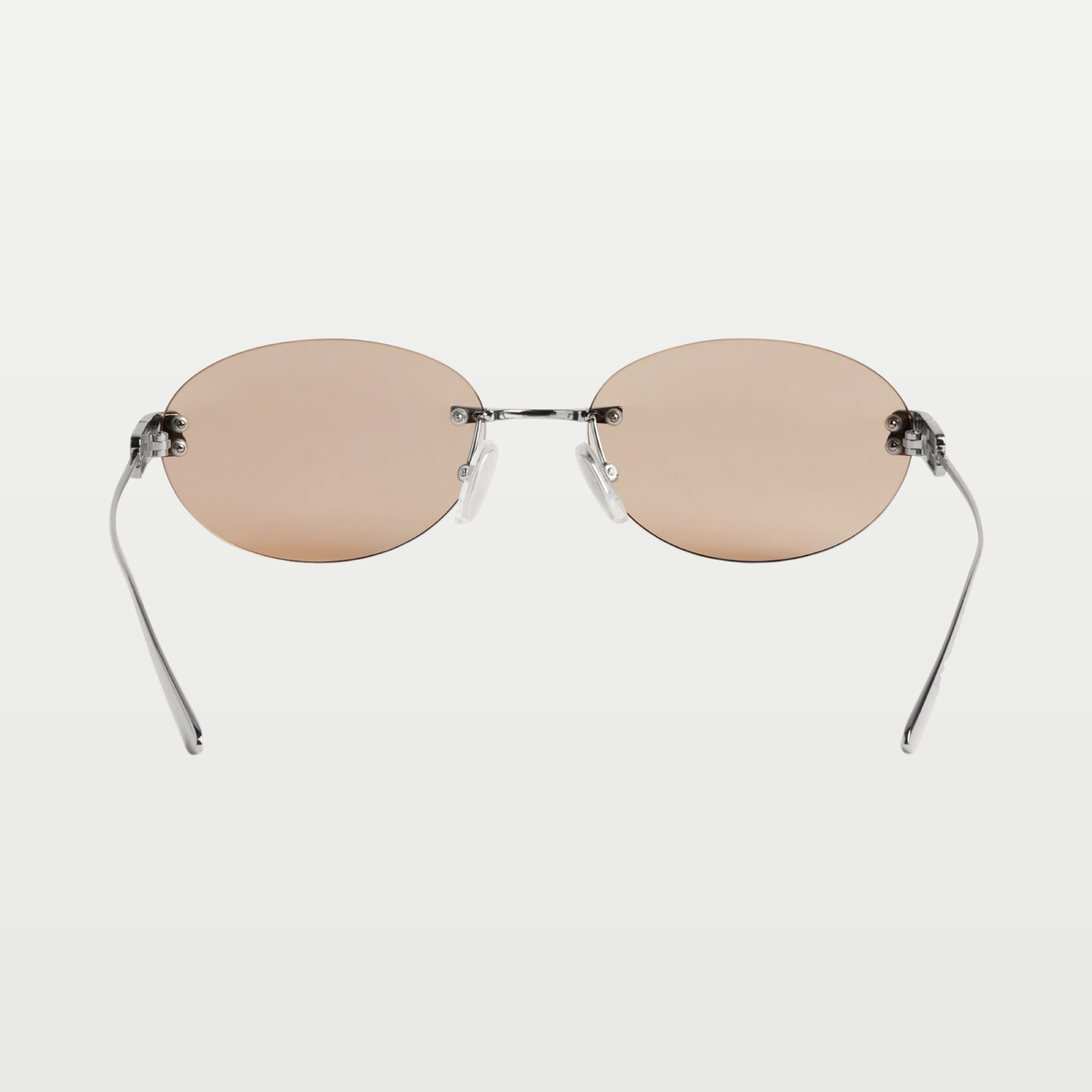 Balenciaga Gossip Oval Af Sunglasses in Dark Ruthenium/brown — Dark Ruthenium/Brown