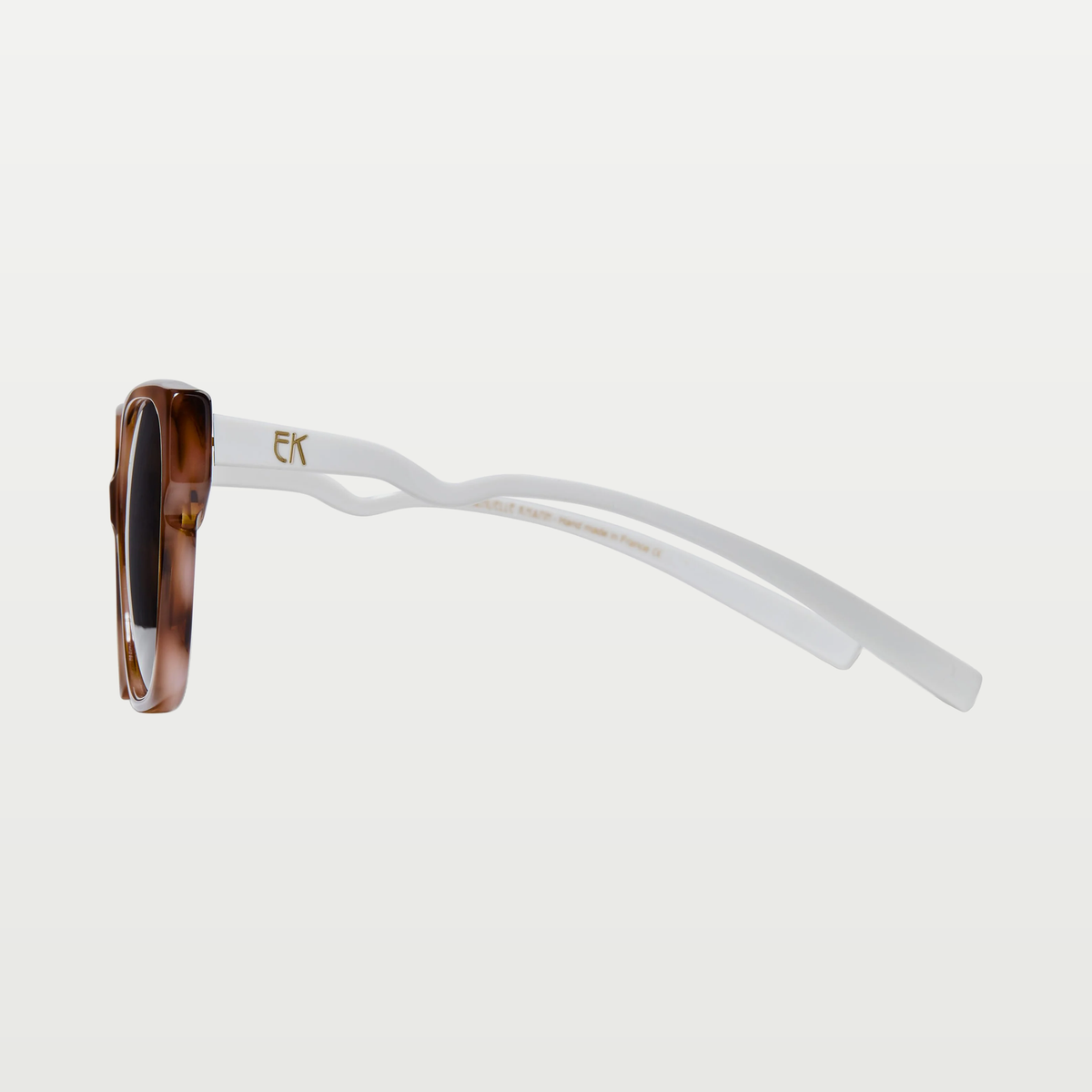 Emmanuelle Khanh Sunglasses 11820N — BROWN FLAME - IVORY