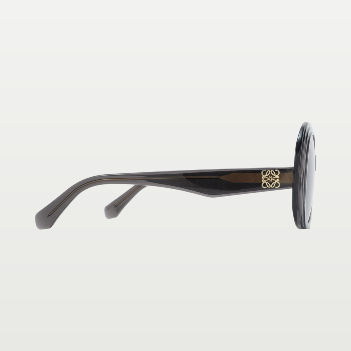 LOEWE Mini Anagram Steps Square sunglasses in Transparent Asphalt