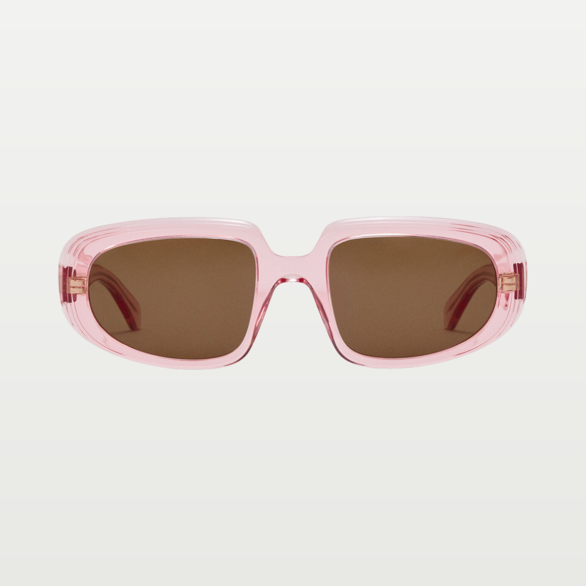 LOEWE Mini Anagram Steps Rectangular sunglasses in Transparent Pink