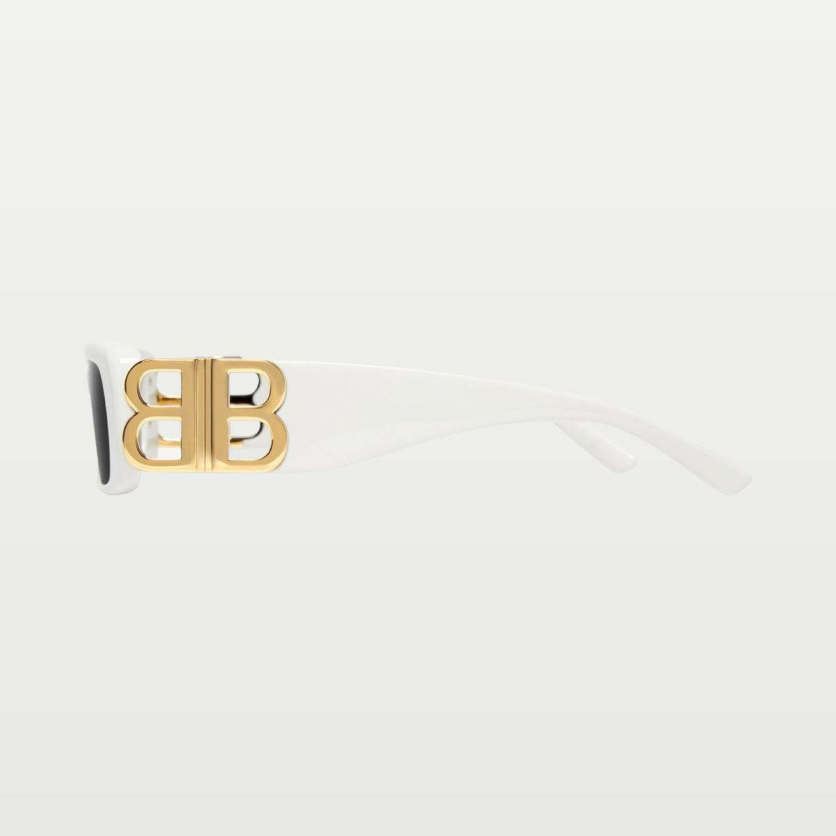 Balenciaga Women's Dynasty Rectangle Sunglasses in White