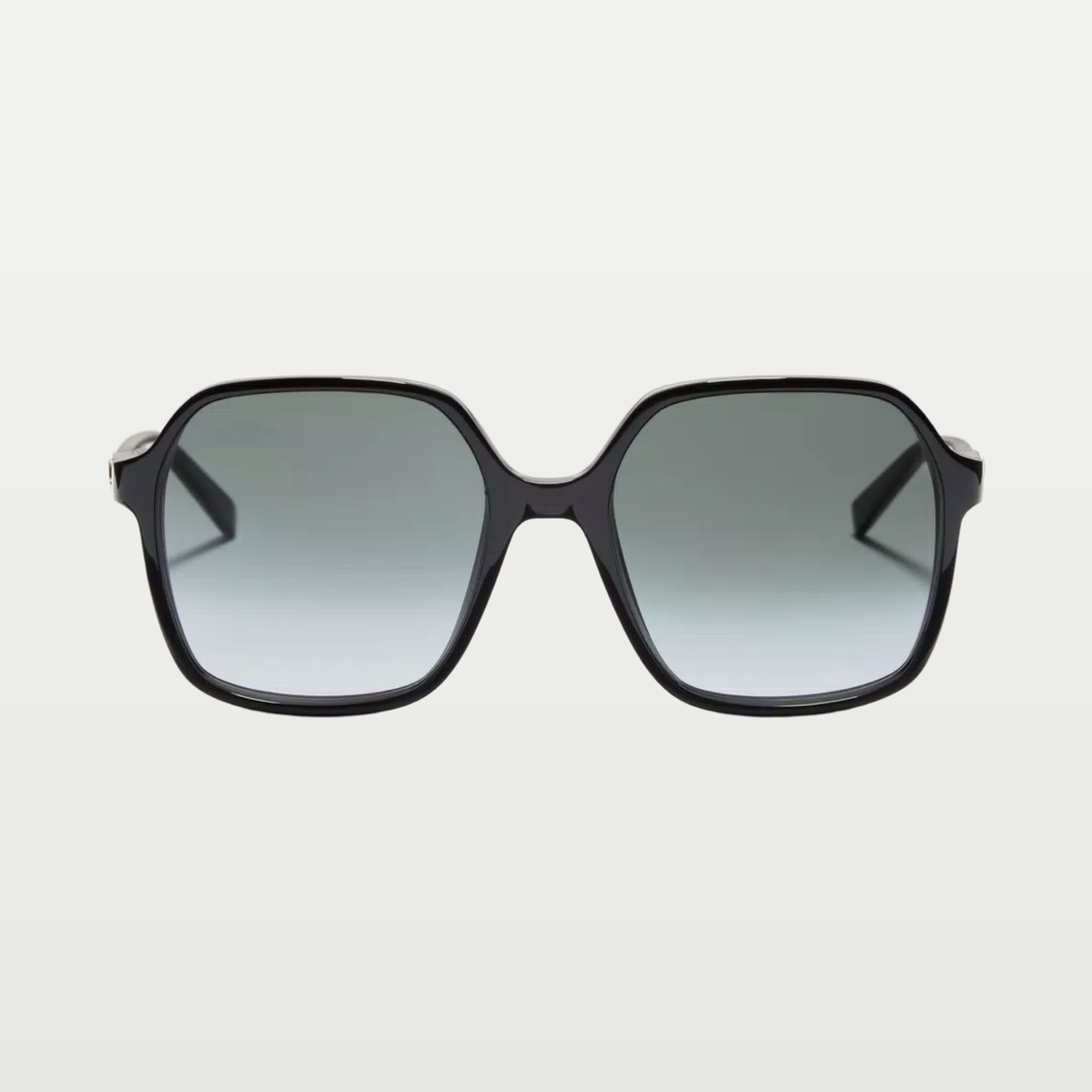 Valentino Rectangular Acetate Eyewear — BLACK/GRAY