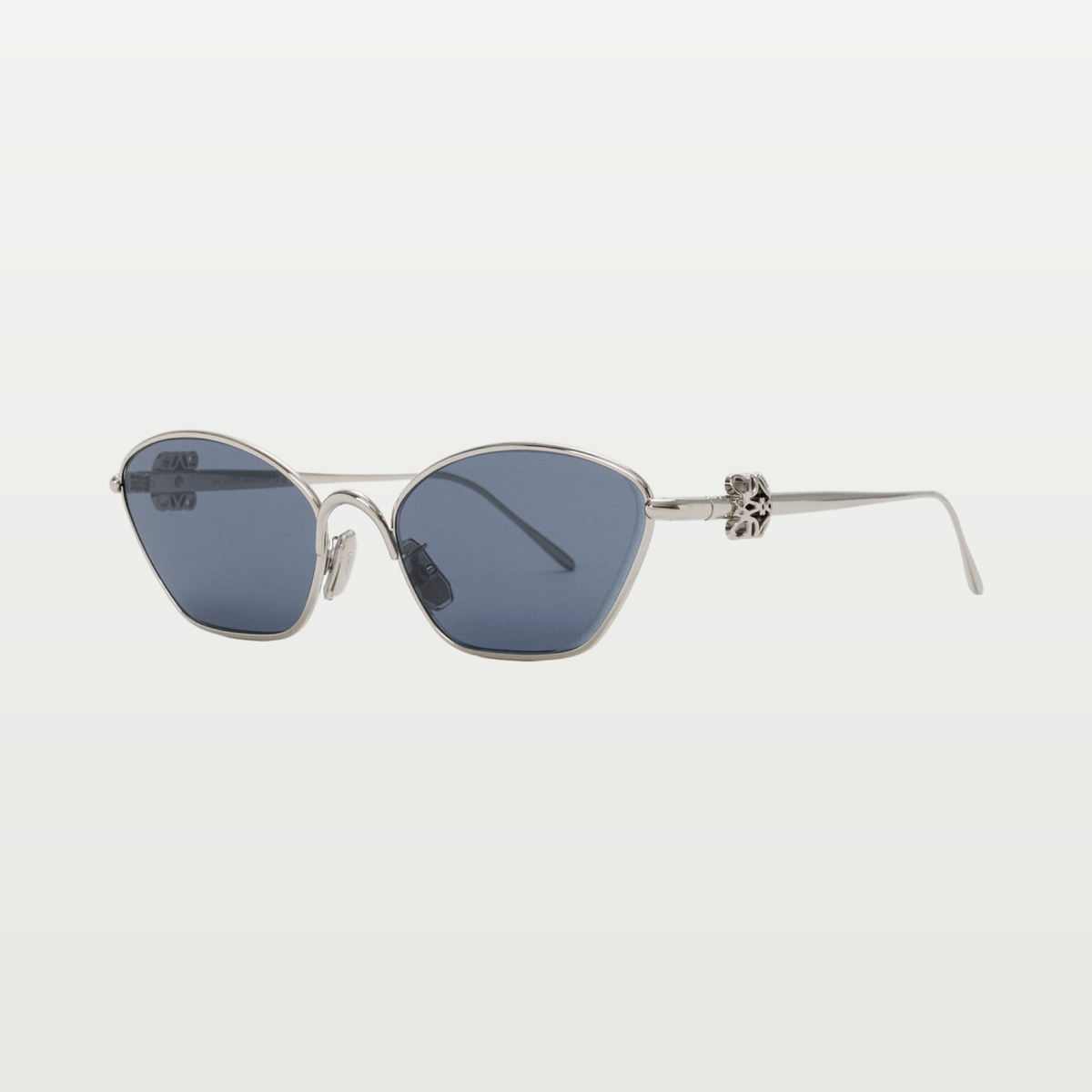 LOEWE Anagram Bombé Hexagon sunglasses in Denim Blue