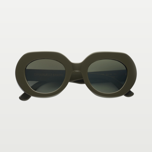 Emmanuelle Khanh Sunglasses LOVE — OLIVE