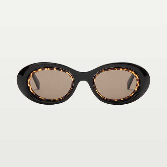 LOEWE Mini Anagram Oval sunglasses in Black