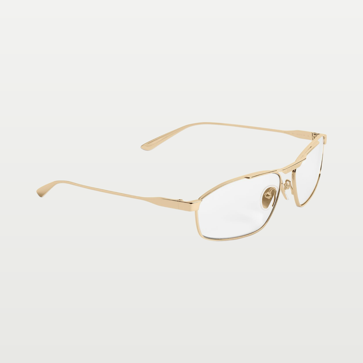 Balenciaga Men's Tag 3.0 D-frame Sunglasses in Light Gold