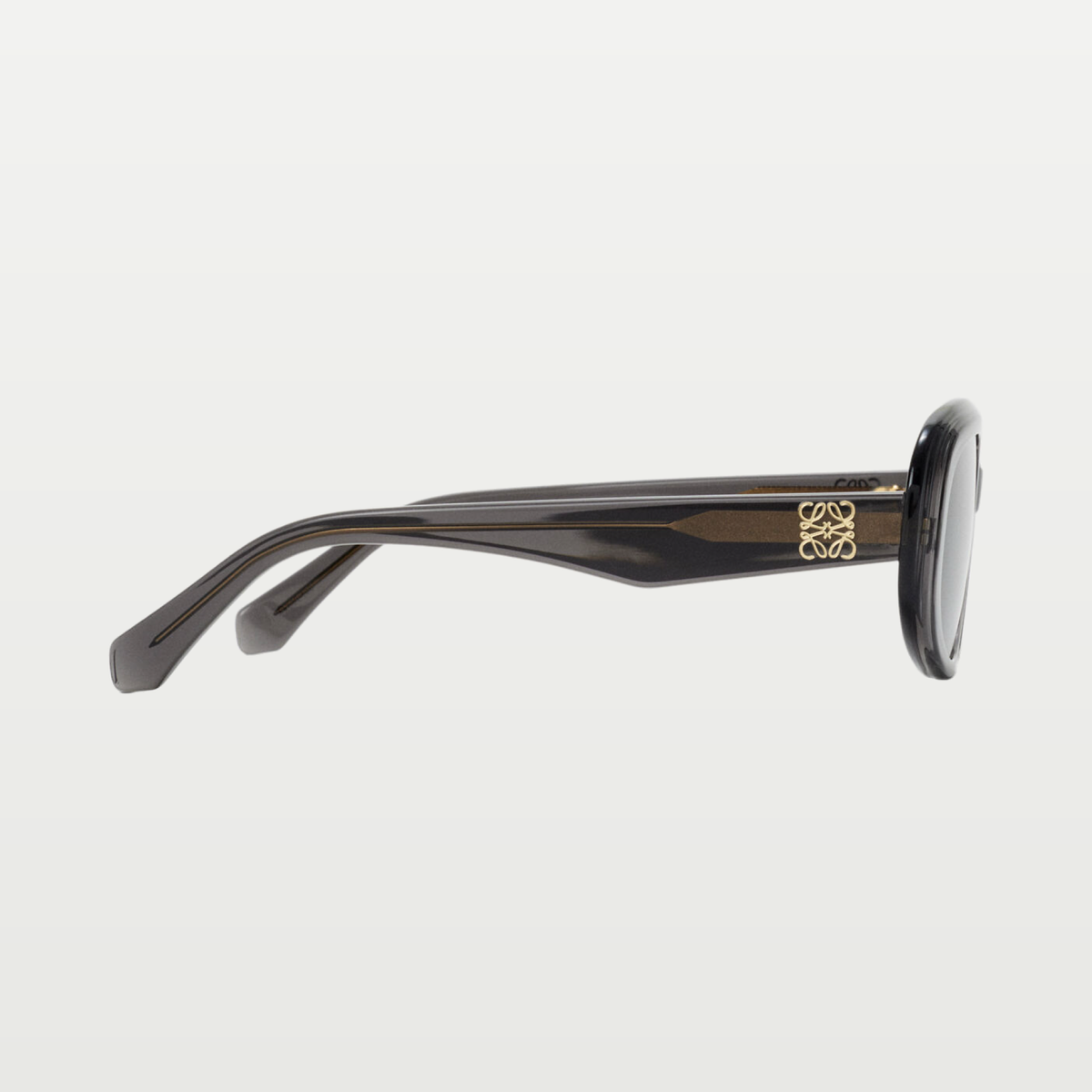LOEWE Mini Anagram Steps Rectangular sunglasses in Transparent Asphalt