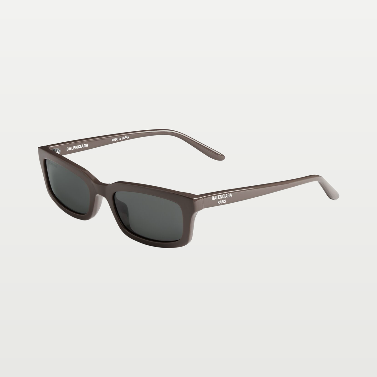 Balenciaga Daily Rectangle Sunglasses in Taupe